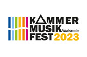 Kundenlogo für ein Musikfest 2023 in Regenbogenfarben und schwarz