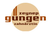 Kundenlogo eines Zahnarztes in beige, braun