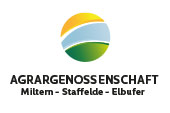 Kundenlogo in grün, hellblau und gelb für eine Agrafgemeinschaft